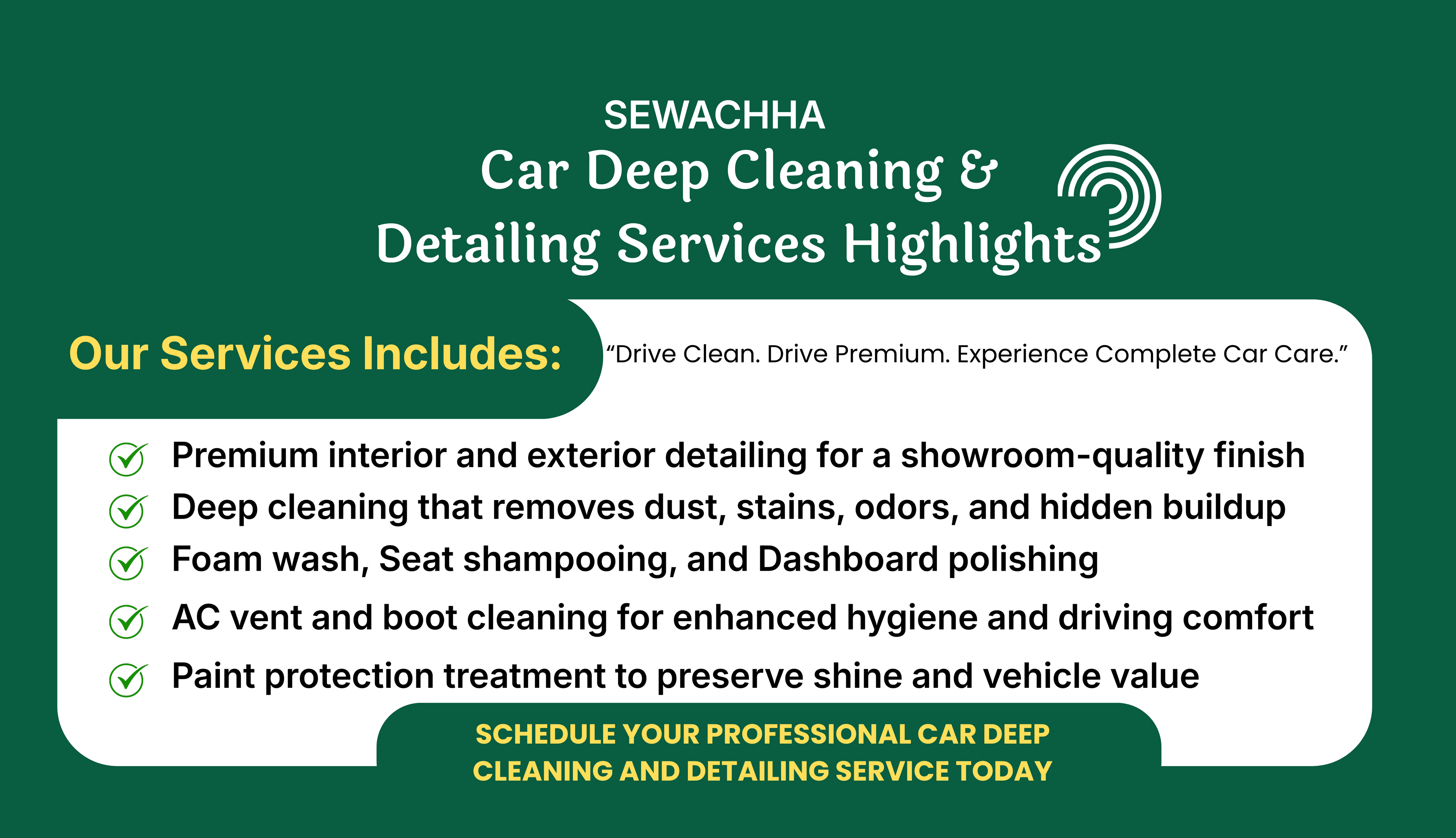 Car Deep Cleaning & Detailing