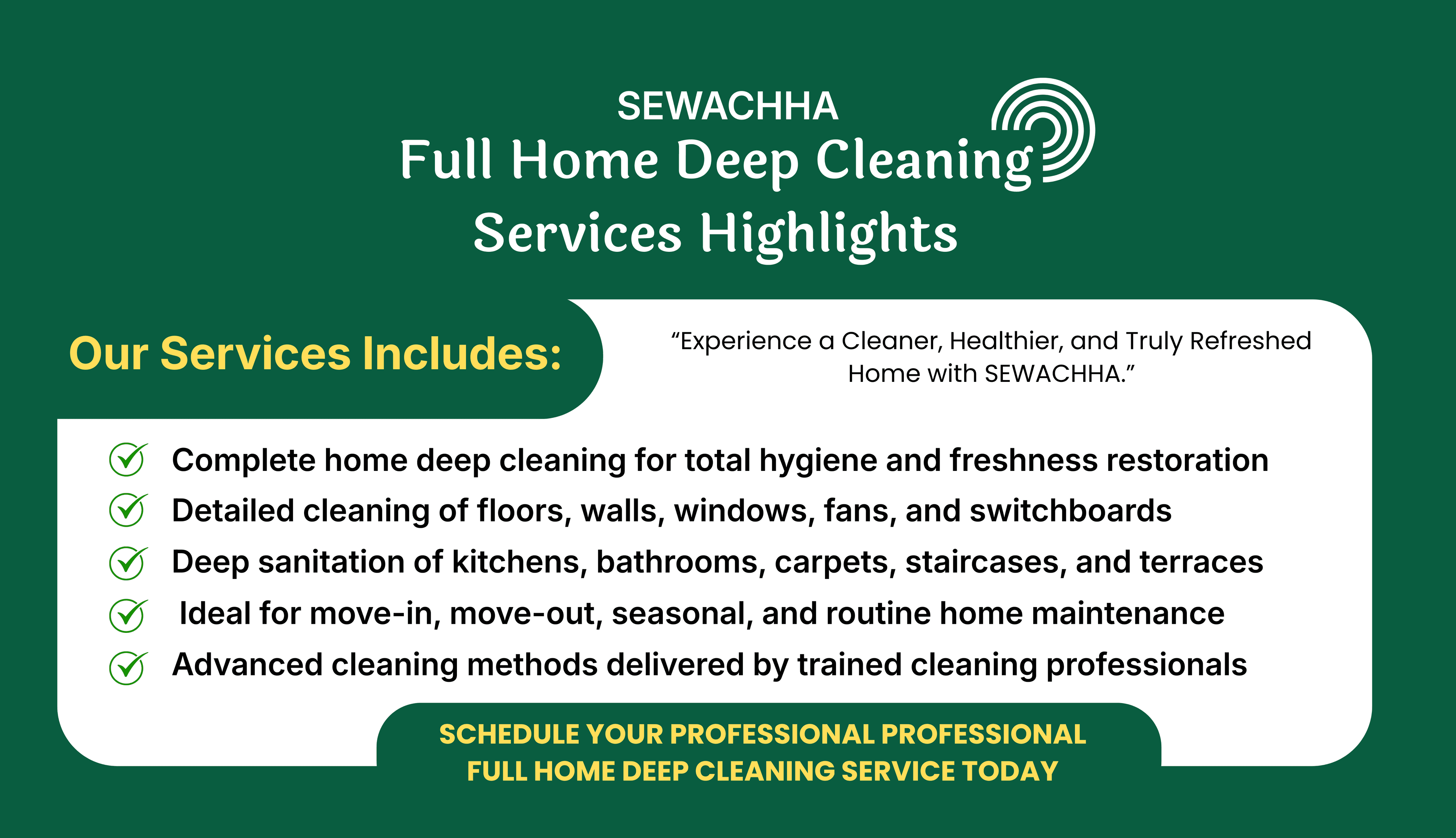 Full Home Deep Cleaning
